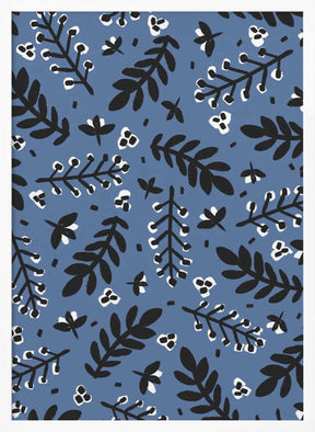 Leafy Nightscape Poster