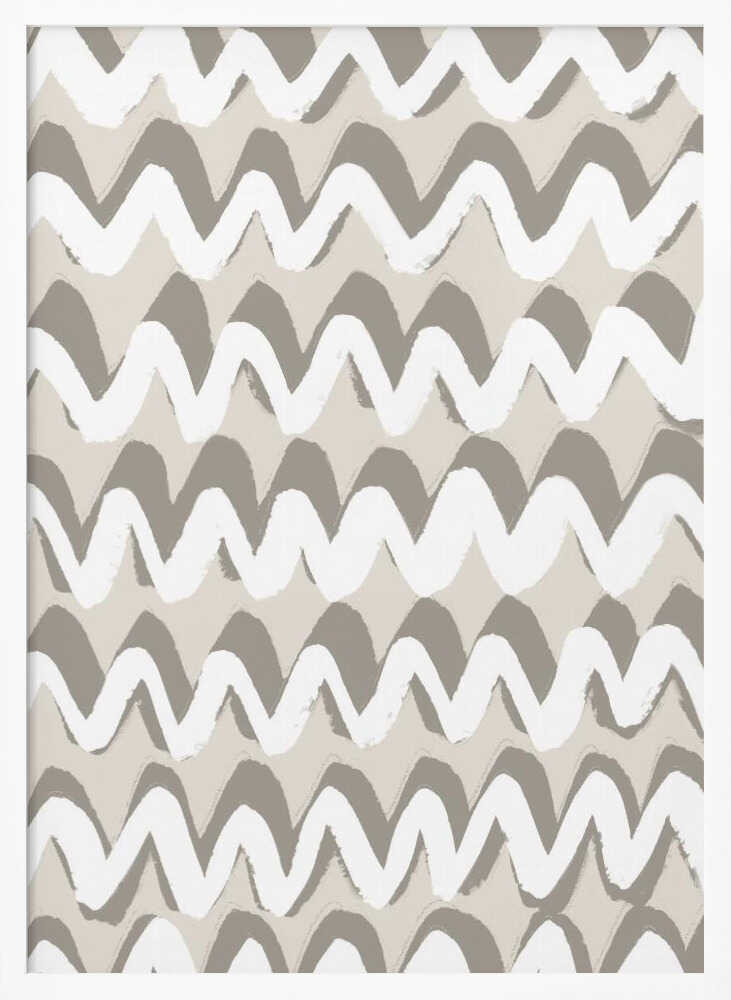Zigzag Serenity Poster