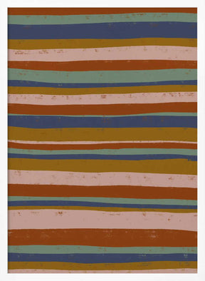 Earthy Stripes Flow Poster
