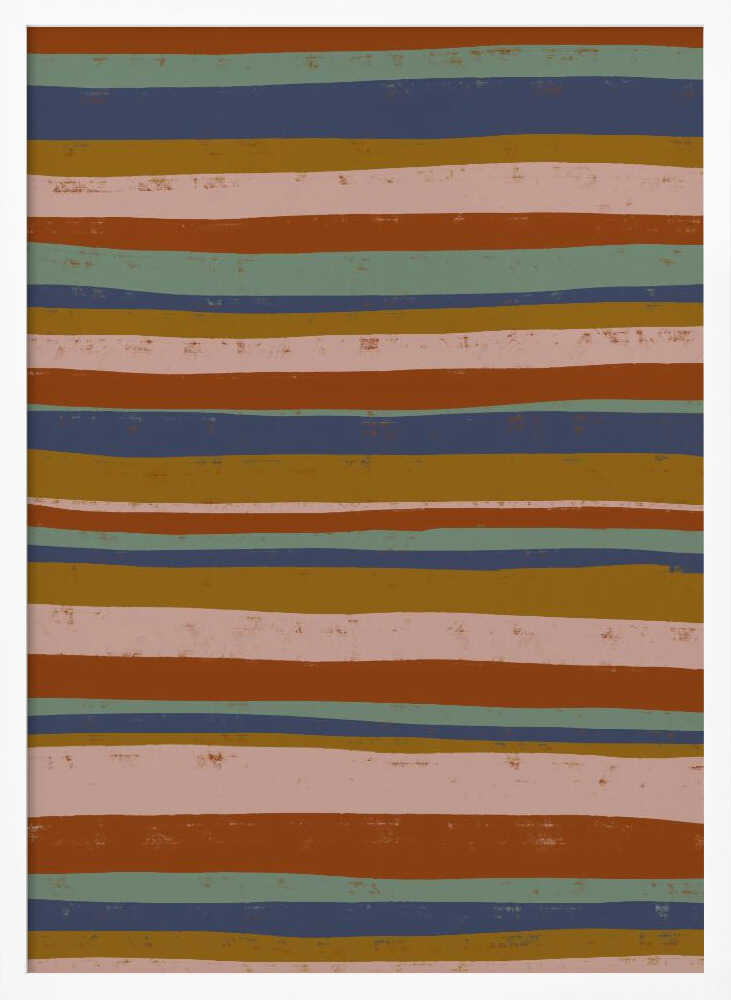 Earthy Stripes Flow Poster