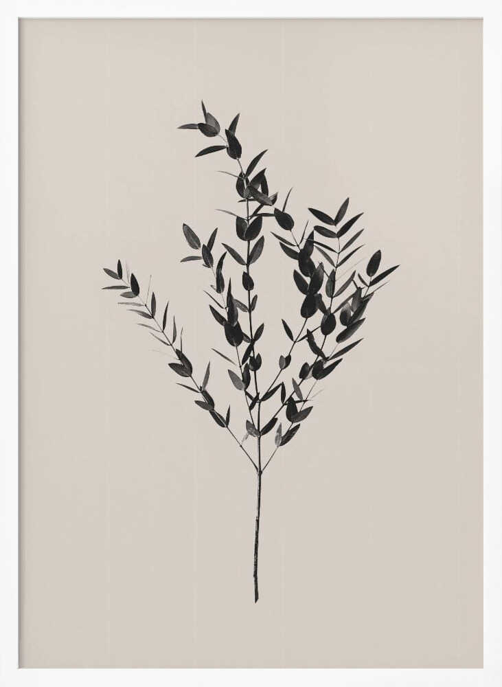 Inky Botanical Poster