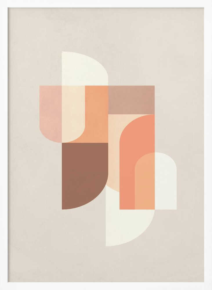 Retro Geometric III Poster