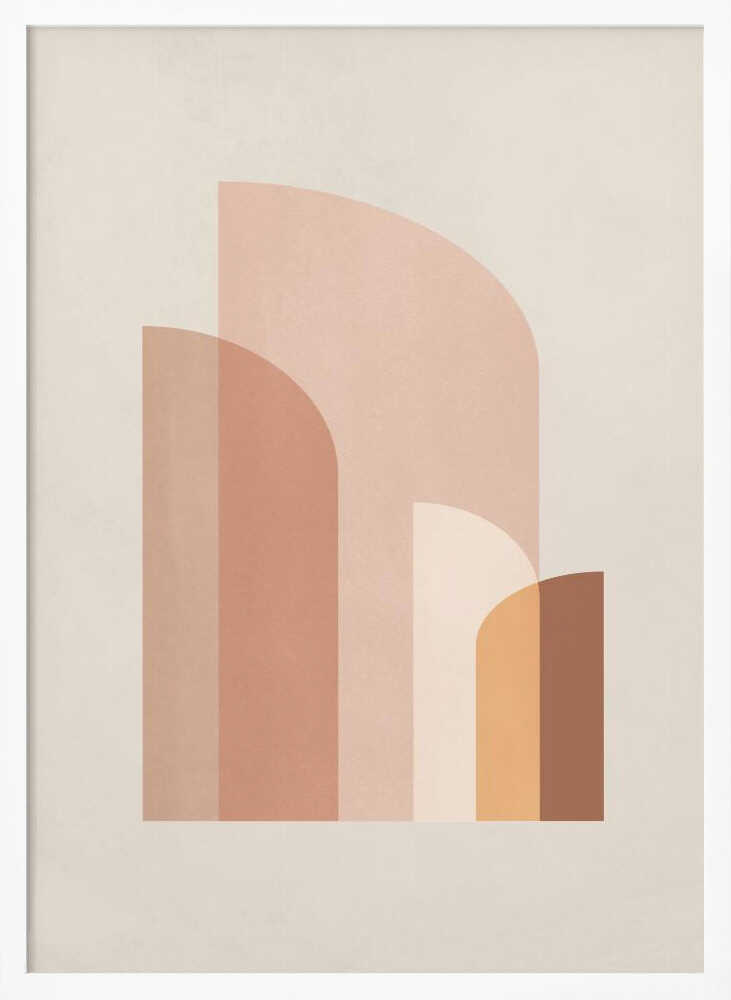 Retro Geometric IV Poster