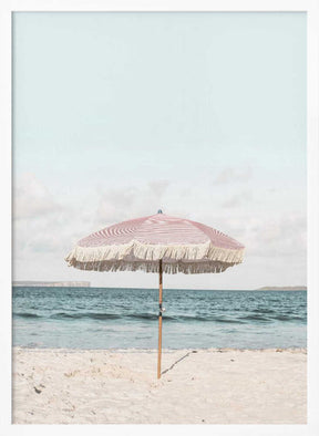 Pink Umbrella Poster