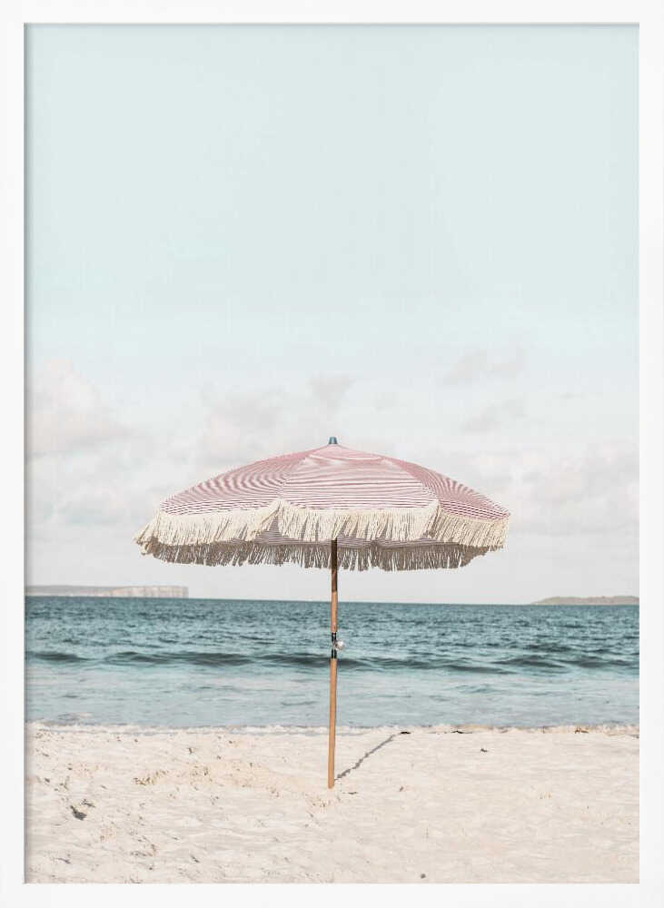Pink Umbrella Poster