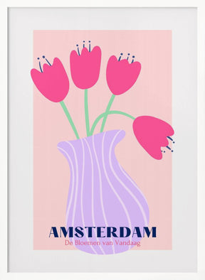 Amsterdam Tulips Poster