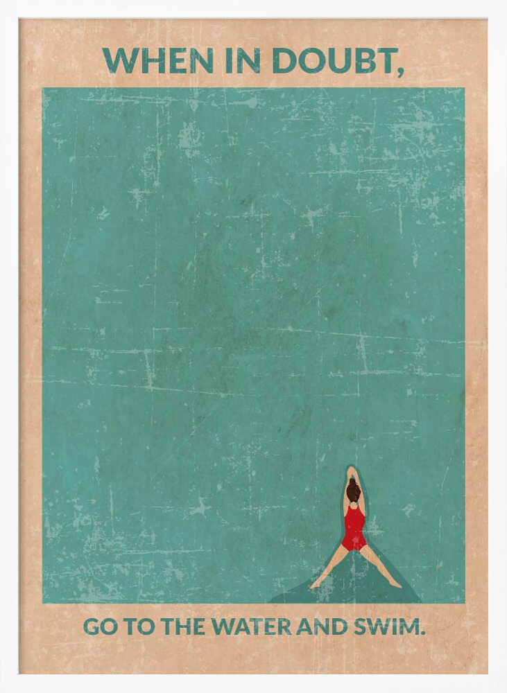 Open Water Standard Wall Art Poster