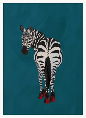 Zebra heels Poster