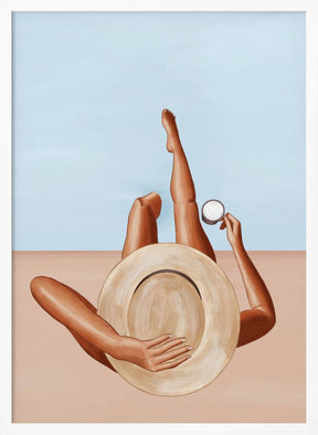 Poolside Girl Poster