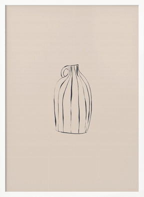 Striped Vase Poster