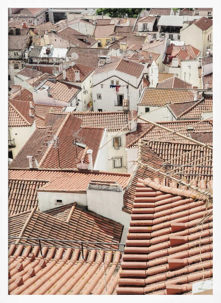 Red Tiled Rooftops Poster