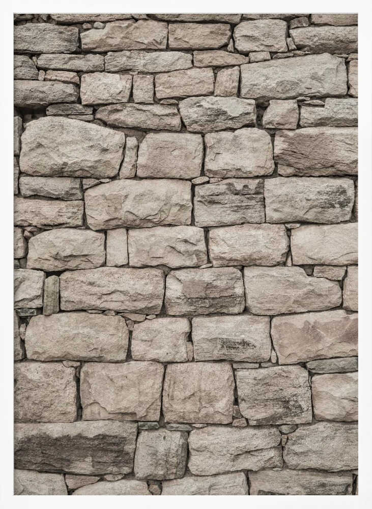 Serene Stonework Poster