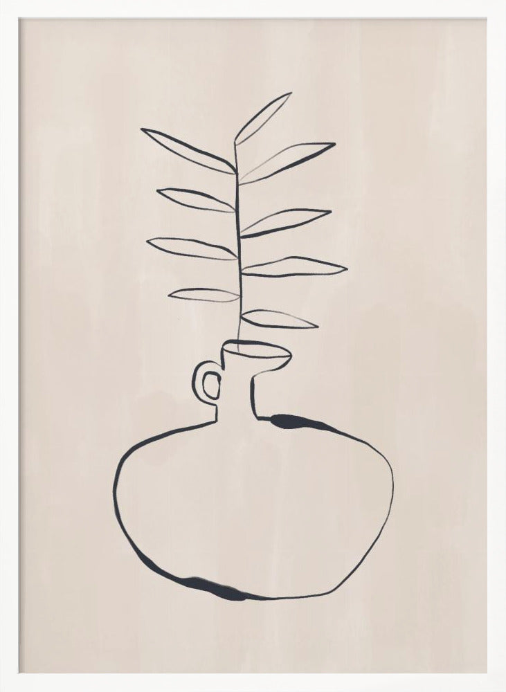 Olive Vase Poster