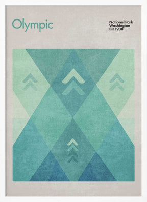 Geometric Peaks Poster