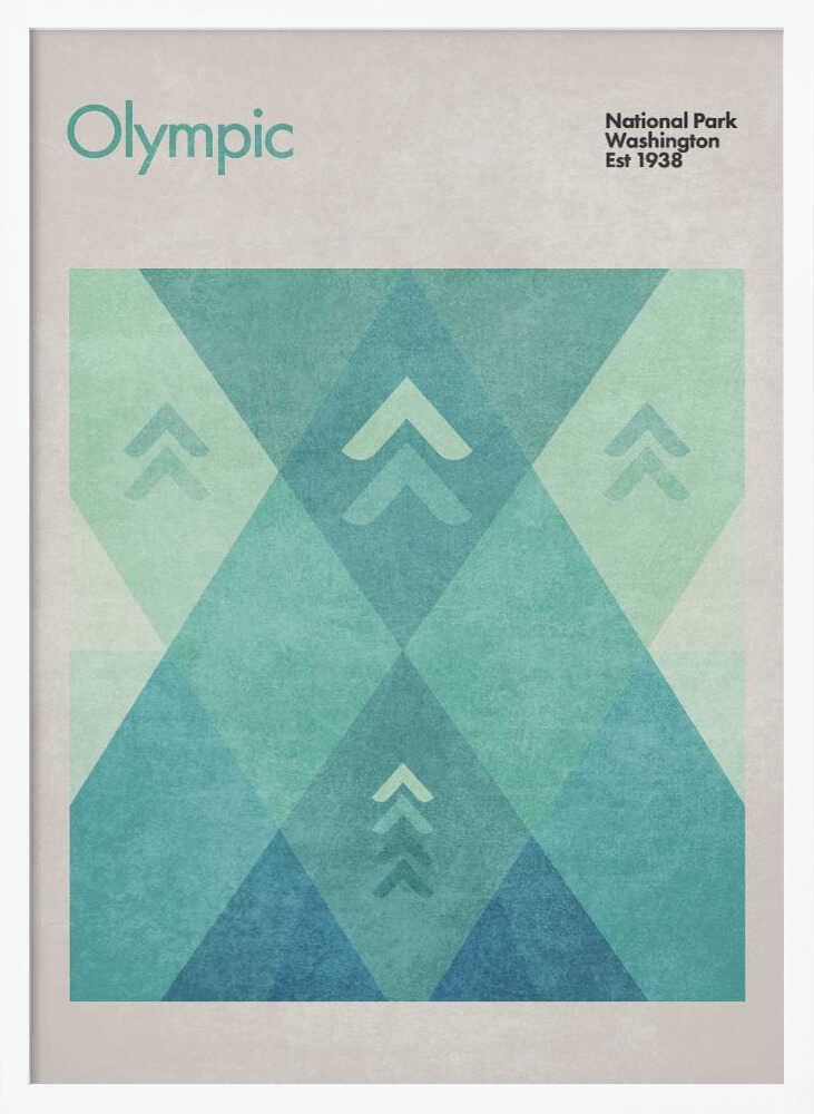 Geometric Peaks Poster
