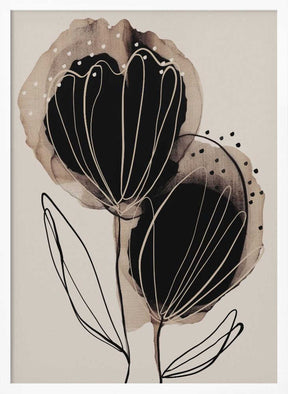 Ink Blossom Duo Poster