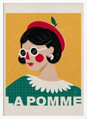 La Pomme French Fashion Portrait Poster