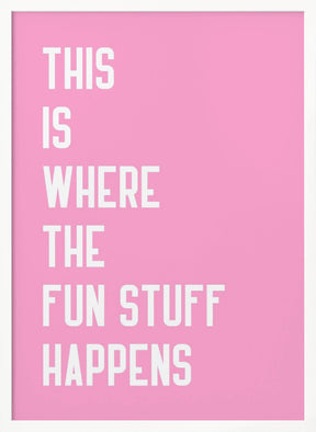 Where the fun stuff happen Poster