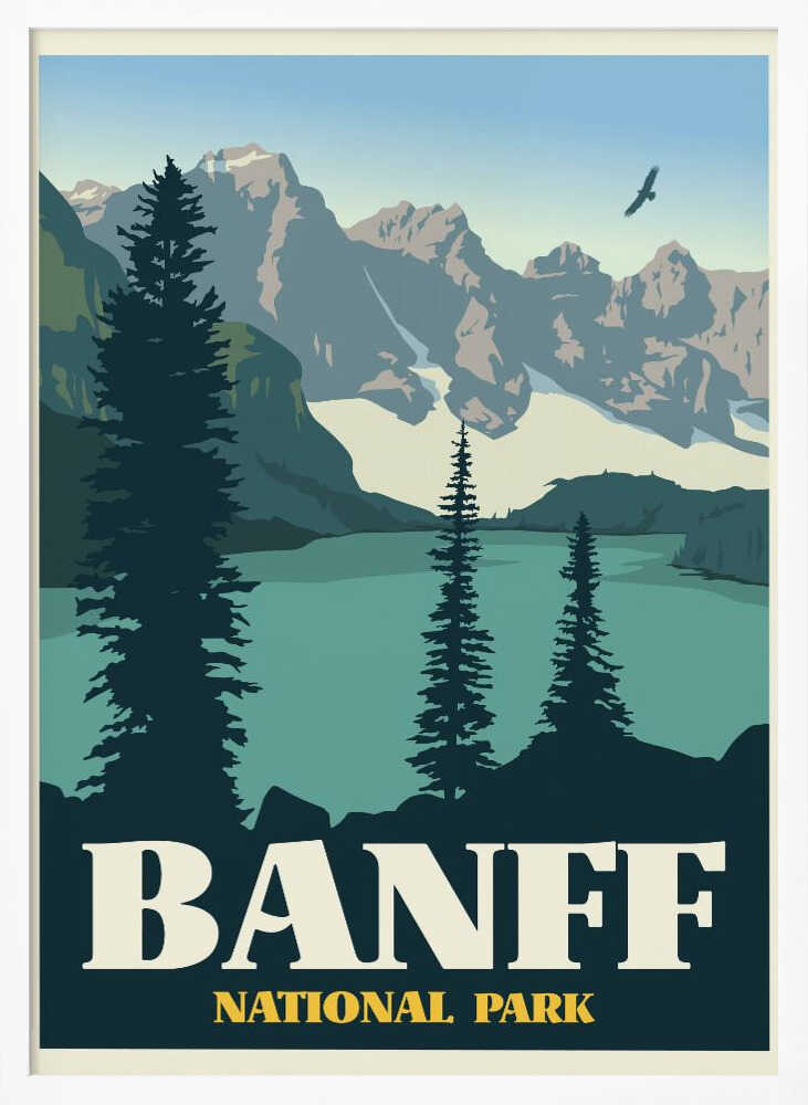 Banff National Park Travel Print Poster
