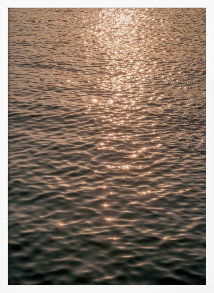 Sunset at Sea Poster