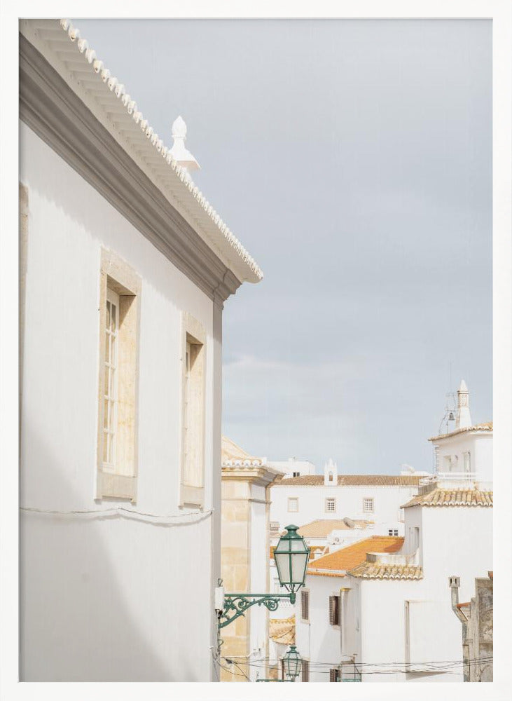 Albufeira White Poster