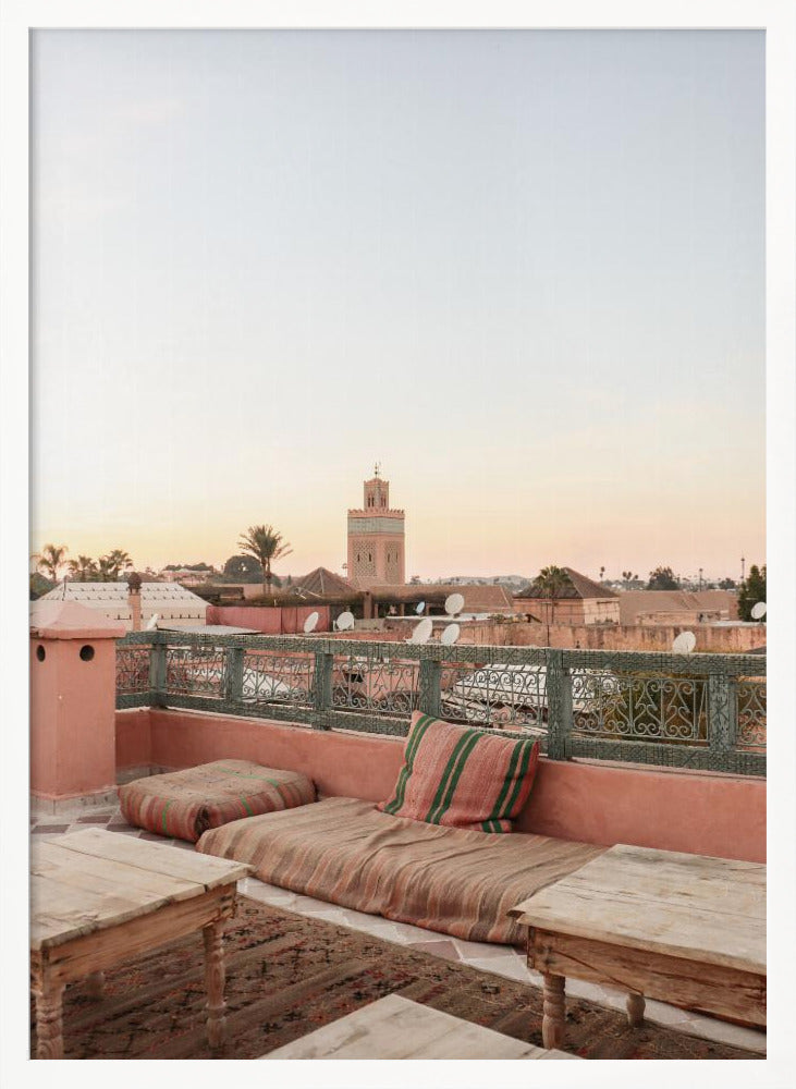 Sunset in Marrakech Poster