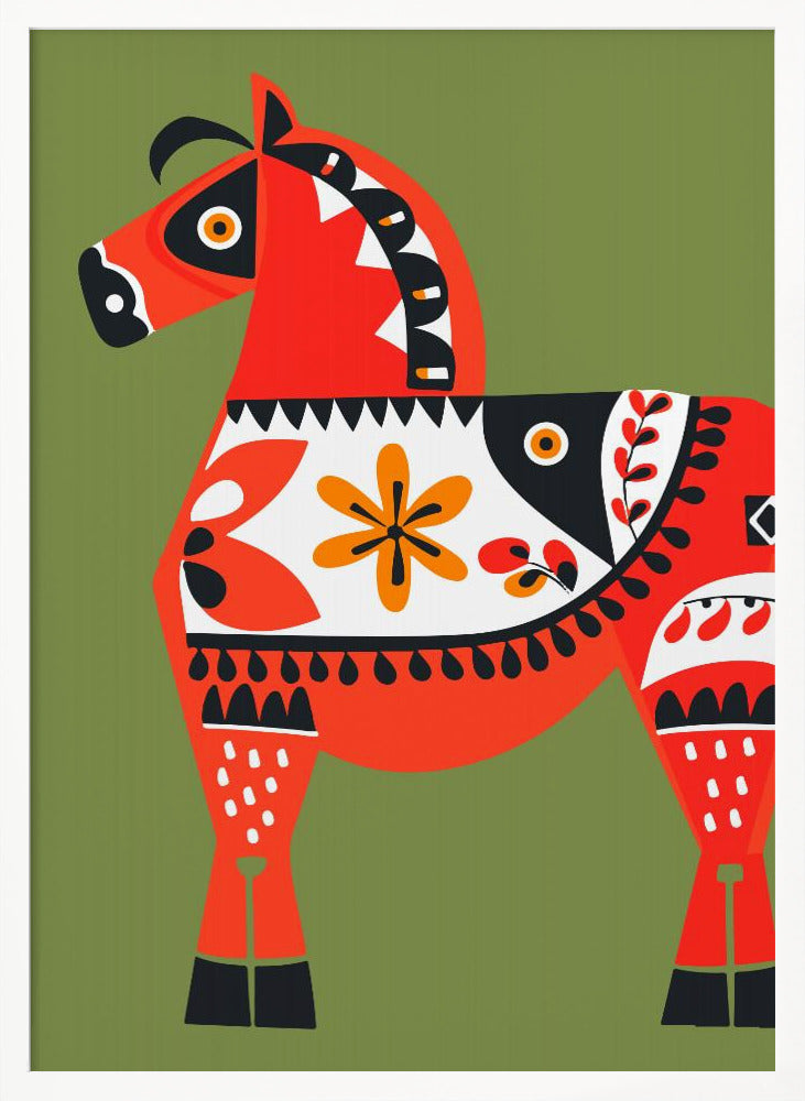 Alternative Dala Horse Poster