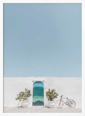 Ostuni blue door Poster