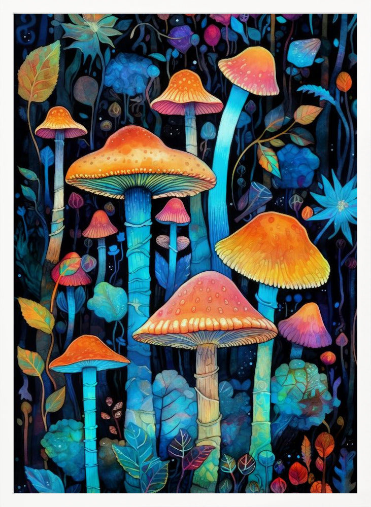 Nature 2 mushrooms Poster