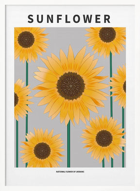 Sunflower - National flower och Ukraine Poster
