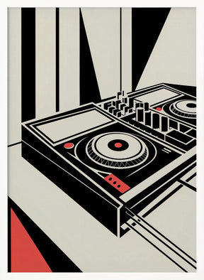 DJ Mixer - Bauhaus Style Poster