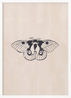 Moth Line Art Print By Ivy Green Illustrations 4 5 Ratio Poster