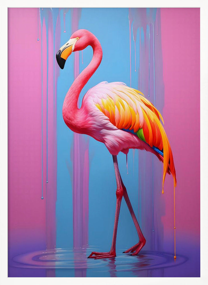 Flamingo Pop Art Poster