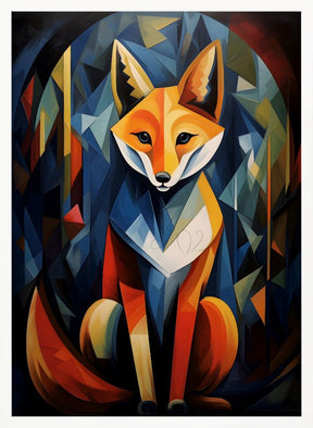 The Cubistic Fox Poster