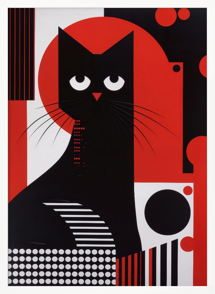 The Abstract Cat Poster