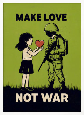 Make Love   Not War Poster