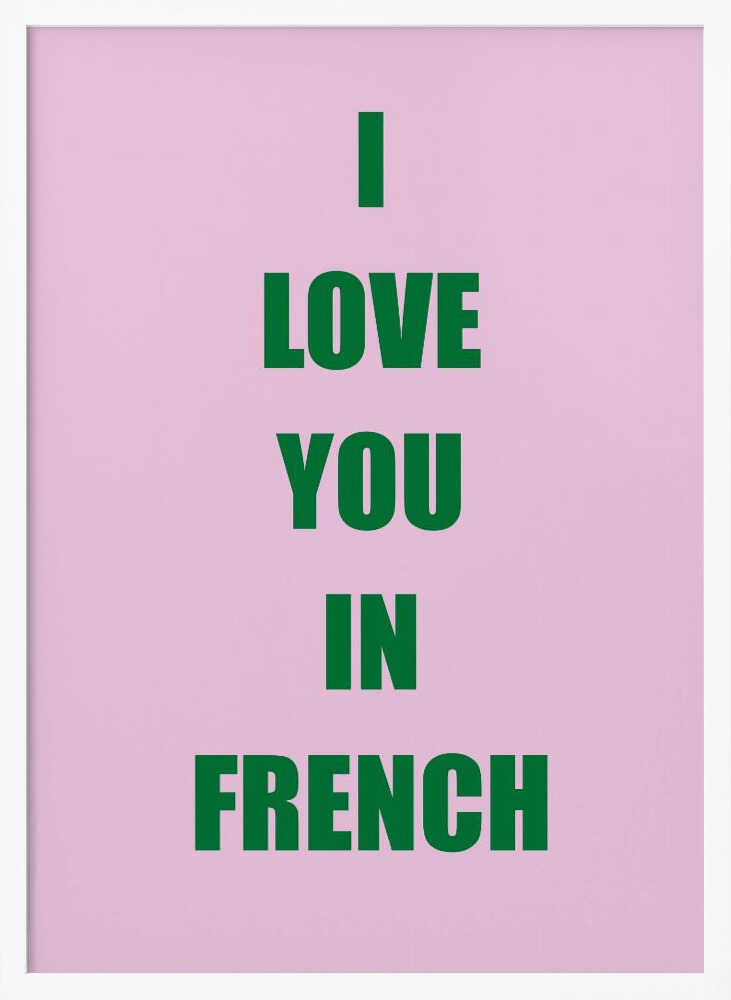 Frenchlovegreen Ratioiso Poster