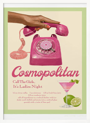 Jlr Cocktails Cosmopolitan Poster