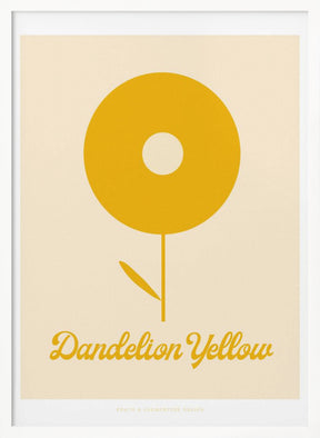 Pandc Dandelionyellow Copy Poster