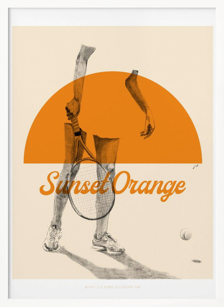 Sunset Orange Poster