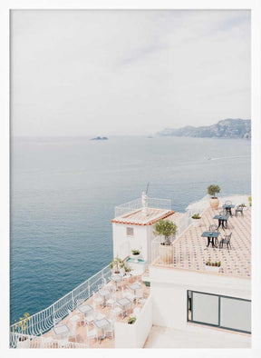 Terrace at the Amalfi Coast Poster