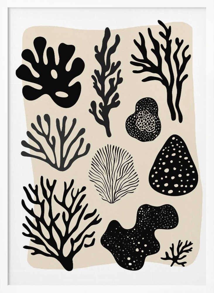Ocean Shapes Poster