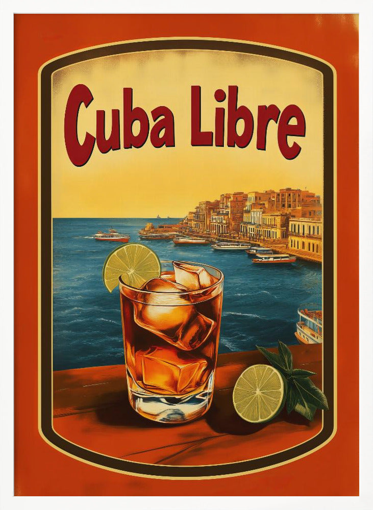 Cuba Libre Vintage Commercial Poster