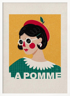 La Pomme French Fashion Portrait Poster