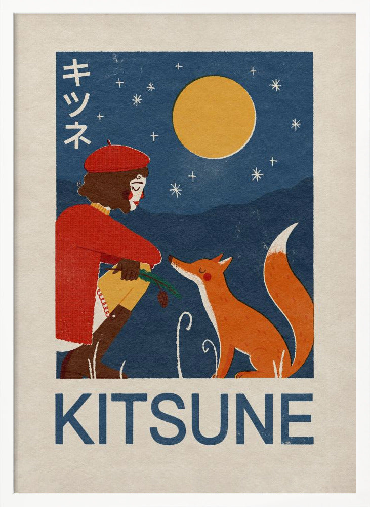 Kitsune Fox Poster