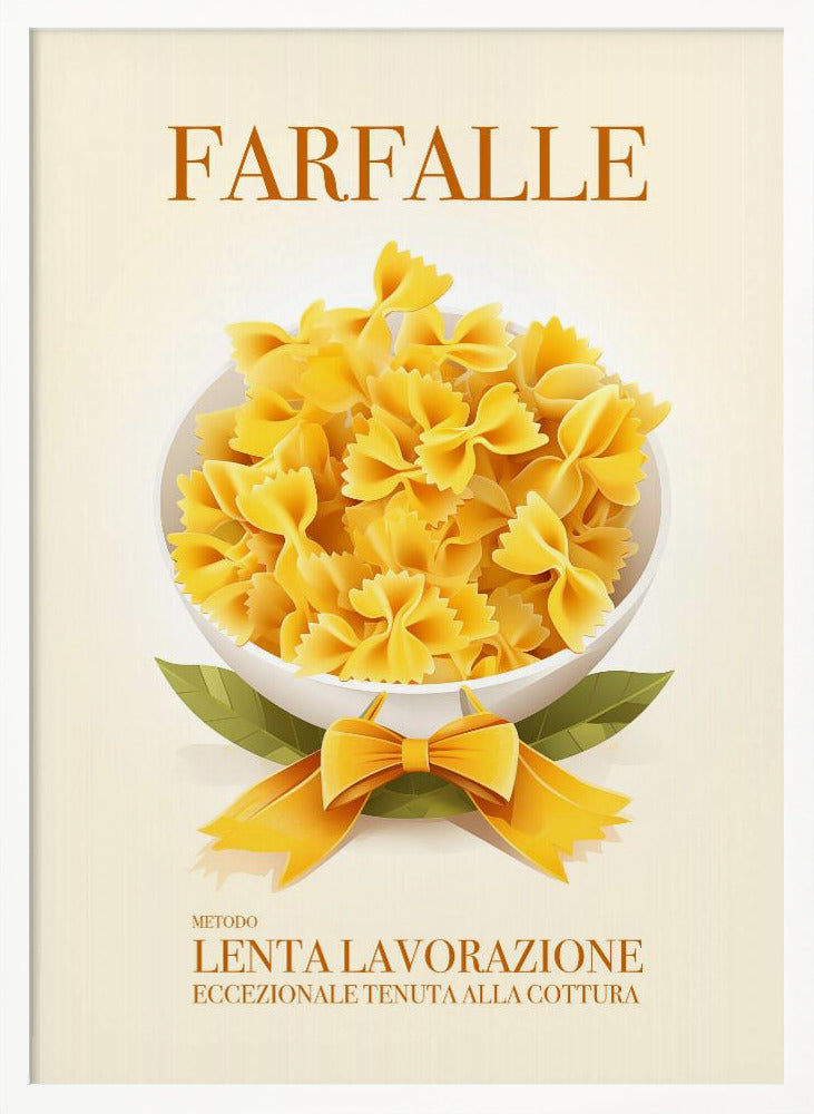 Pasta Farfalle Poster