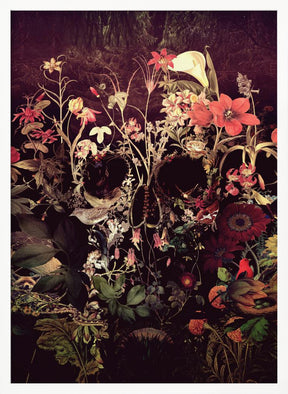 Bloom Skull Poster