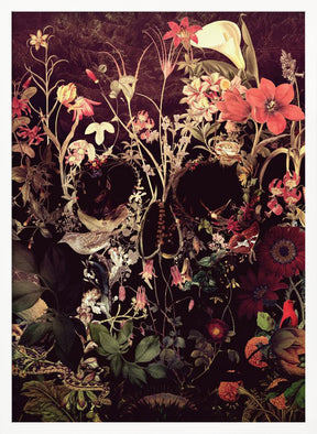 Bloom Skull Poster