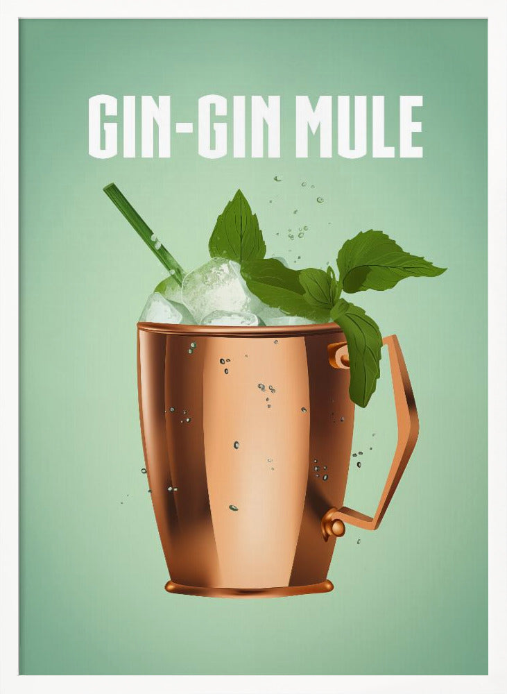 Gin Gin Mule Copper Poster