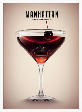 Manhattan Cocktail Poster